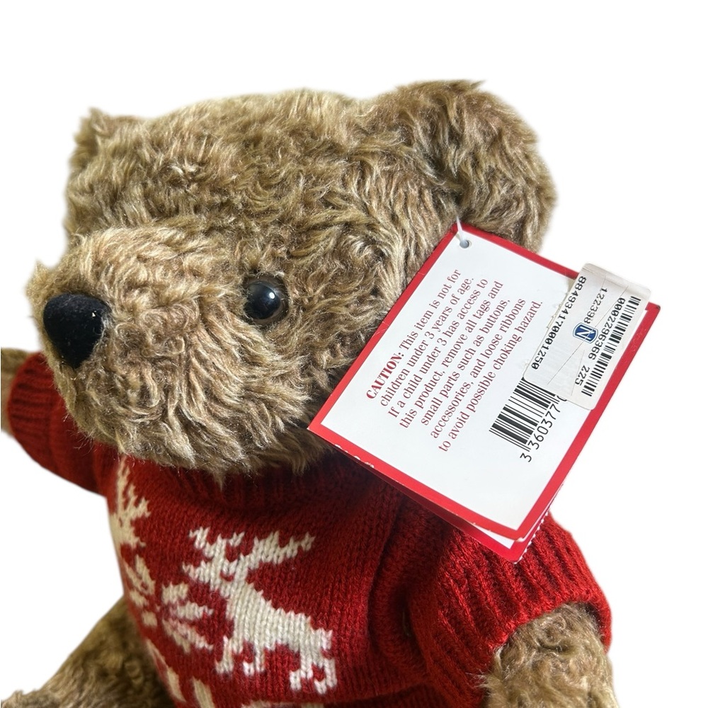 NWT VTG 1998 Ralph Lauren PoloPosable Teddy Bear Holiday Ralph Lauren Christmas - Picture 8 of 15